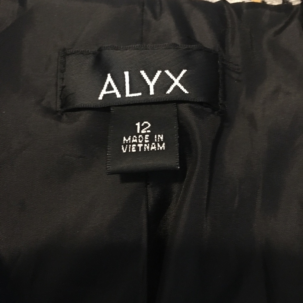 Alyx Herringbone-Patterned, Belted Jacket. Black-… - image 2